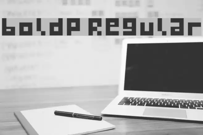 boldp Regular Font examples