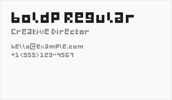 boldp Regular Business Card