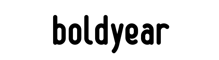boldyear  Free Fonts Download