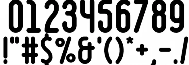 boldyear Font OTHER CHARS