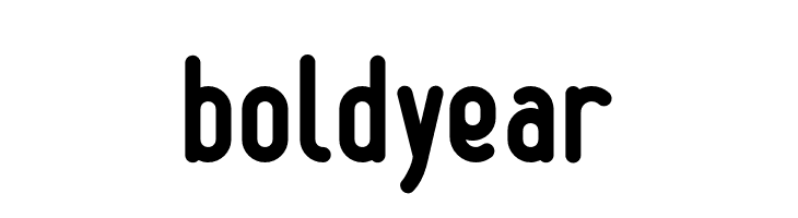 boldyear  免费字体下载