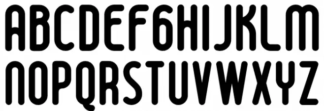 boldyear Шрифта ВЕРХНИЙ