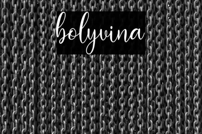 bolyvina Font examples
