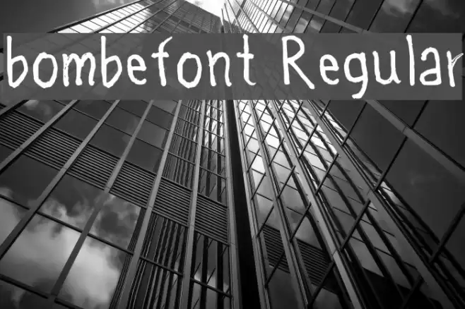 bombefont Regular Example 1