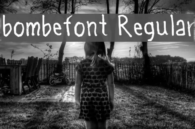 bombefont Regular Example 3