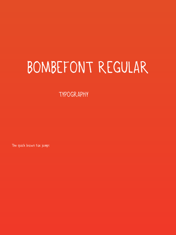 bombefont Regular Poster