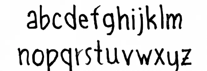 bombefont Regular Caratteri MINUSCOLO