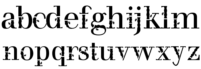 bombu Font LOWERCASE
