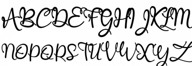 bonitas خط أحرف كبيرة