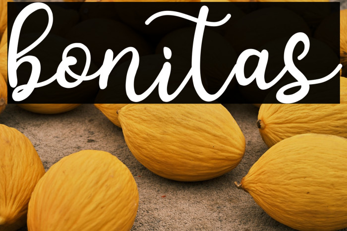 bonitas خط examples