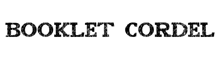 booklet Cordel Font