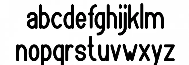 bookmark خط أحرف صغيرة