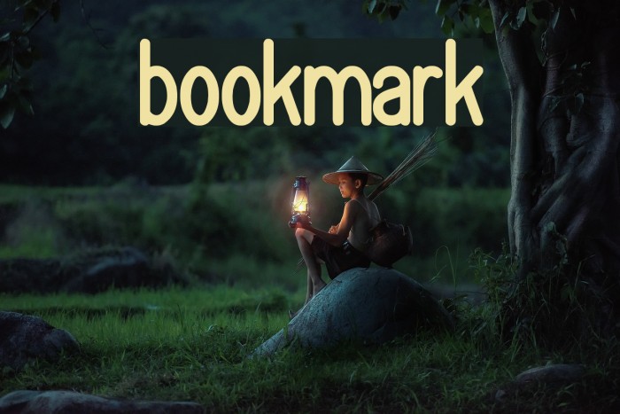 bookmark Font examples