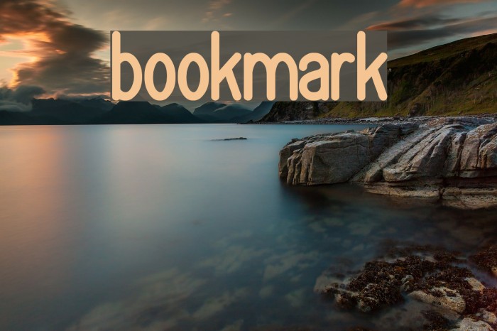 bookmark Font examples