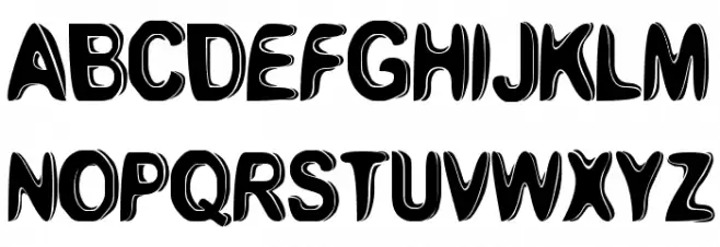 boomerang monkey deluxe. Шрифта ВЕРХНИЙ