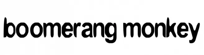 boomerang monkey  Frei Schriftart Herunterladen