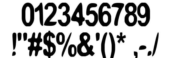 boomerang monkey Font OTHER CHARS