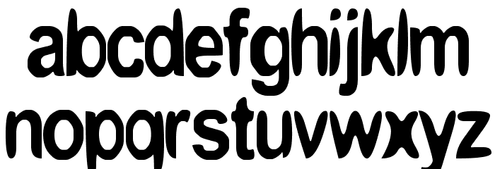 boomerang monkey Font LOWERCASE