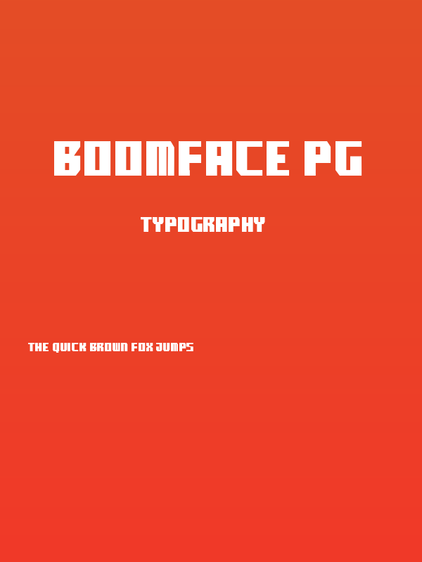 boomface pg Poster