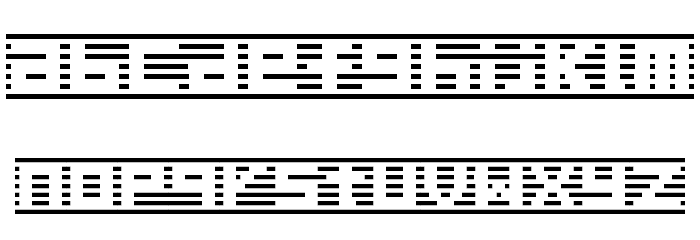 border7alp Font LOWERCASE