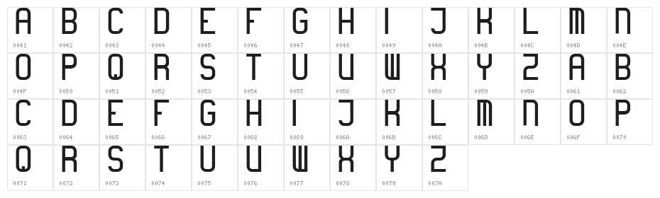 boring Character Map
