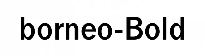 borneo-Bold  Frei Schriftart Herunterladen