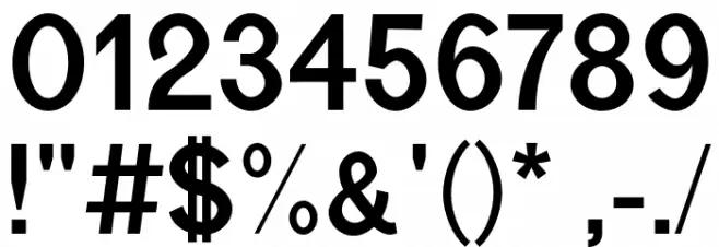 borneo-Bold Font OTHER CHARS