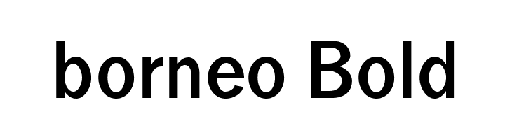 borneo Bold  Скачать бесплатные шрифты