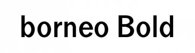 borneo Bold  Frei Schriftart Herunterladen