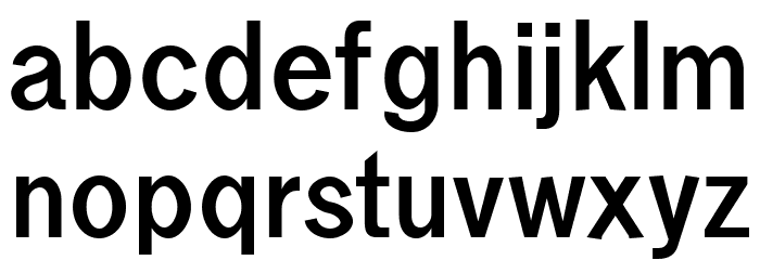 borneo Bold Font LOWERCASE