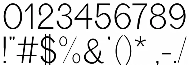 borneo-Regular Font OTHER CHARS