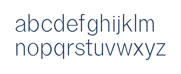 borneo Regular Lowercase