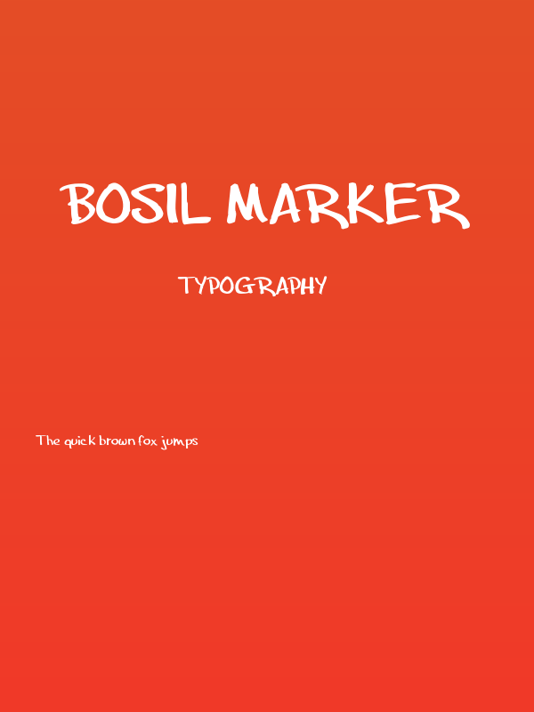 bosil Marker Poster