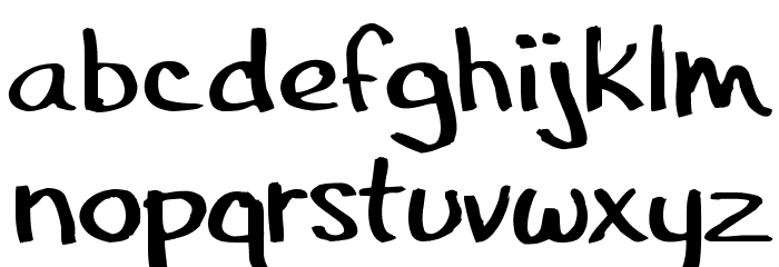 bosil Marker Font LOWERCASE
