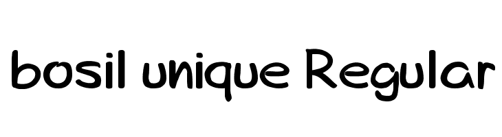 bosil unique Regular  免费字体下载