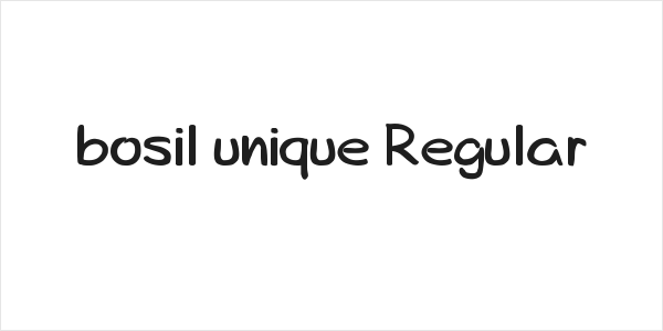 bosil unique Regular Logo