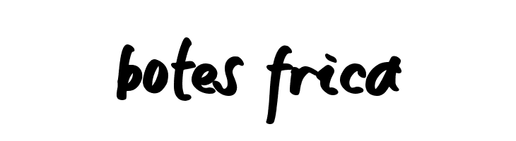 botes frica  Frei Schriftart Herunterladen