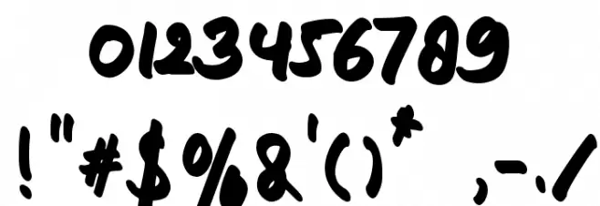 botes frica Font OTHER CHARS