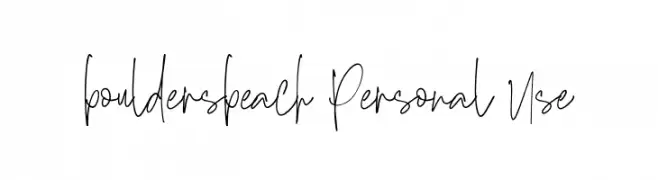 bouldersbeach Personal Use  تنزيل الخطوط