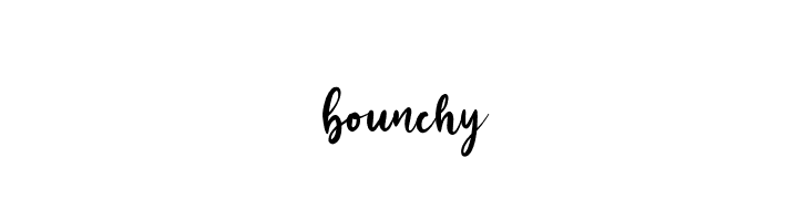 bounchy  免费字体下载