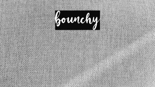 bounchy Font examples