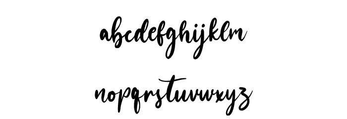 bounchy Font LOWERCASE