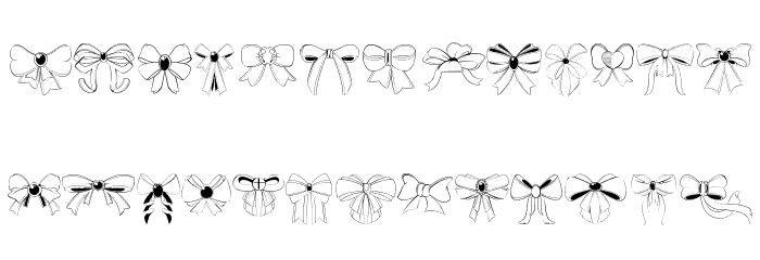 bow Font LOWERCASE