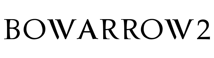 bowarrow2 Font