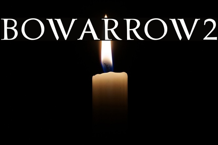 bowarrow2 Font examples