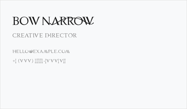 bownARrOW Business Card