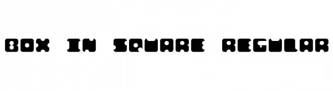 box in square Regular  Descarca Fonturi Gratis