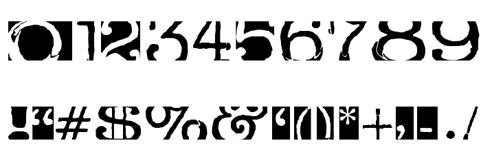 boxey moron Font OTHER CHARS