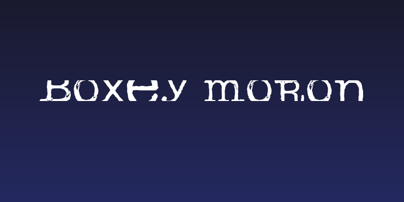 boxey moron Social Header