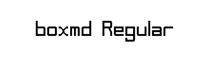 boxmd Regular  Скачать бесплатные шрифты